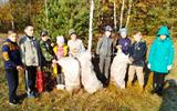 Alena Bukhavets - Республиканская акция "Чистый лес". Учащиеся начальных классов убирают лесной массив возле д.Волька. 19.10.2019